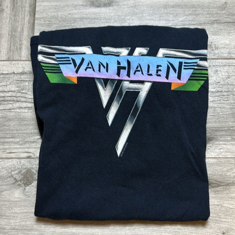 Mens Van Halen Vintage 1978 Short Sleeve T-Shirt Blue Small